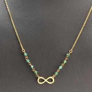 14KY Gold Necklace w/ Diamond Accent & Emeralds